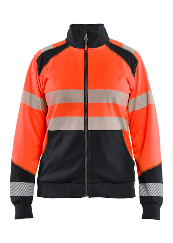 Blaklader 3508 High-Vis-Damen-Sweatshirt mit Reißverschluss