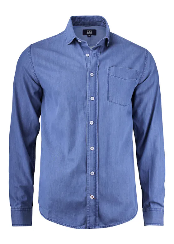 Cutter & Buck Ellensburg 352404 Denim Shirt Regular Fit