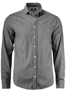 Cutter & Buck Ellensburg 352404 Shirt Denim Regular Fit miniatuur