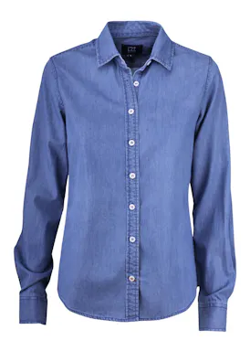 Cutter & Buck Ellensburg 352405 Shirt Regular Fit Denim Dames