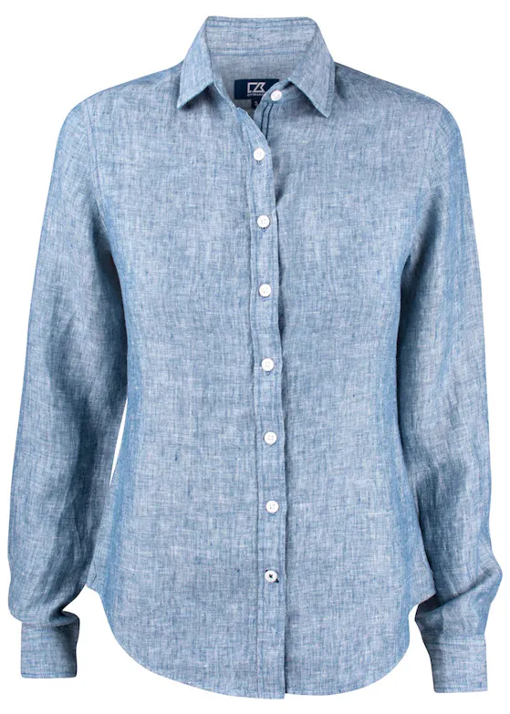 Cutter & Buck Summerland 352409 Shirt Linen Regular Fit Dames