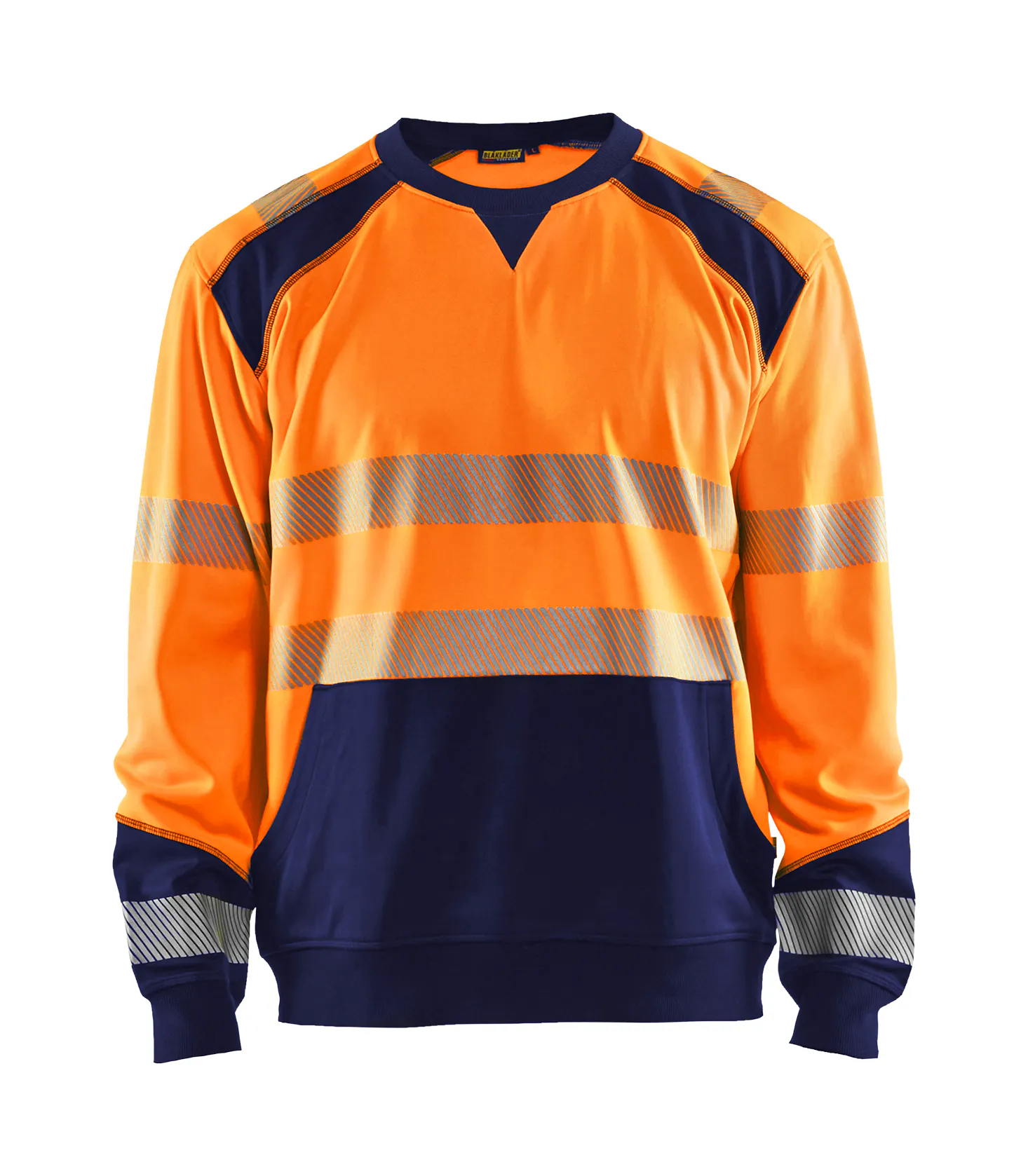 High Vis Orange/Marineblau