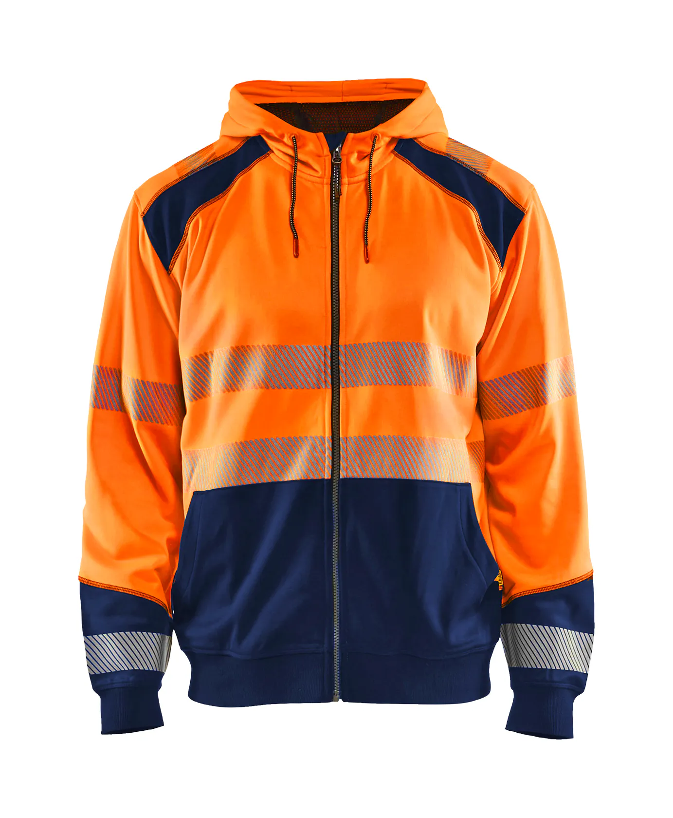 High Vis Orange/Marineblau