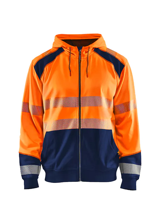 Blaklader 3546 Sweatshirt Hooded High Vis D-ring
