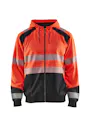 Blaklader 3546 Sweatshirt Hooded High Vis D-ring miniatuur