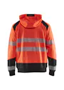 Blaklader 3546 Sweatshirt Hooded High Vis D-ring miniatuur