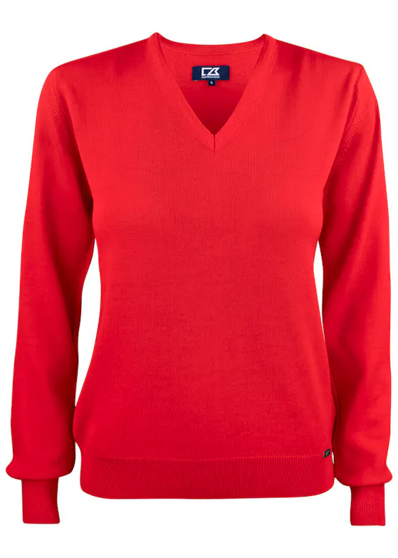 Cutter & Buck Everett 355431 Sweatshirt mit V-Ausschnitt, Damenpassform
