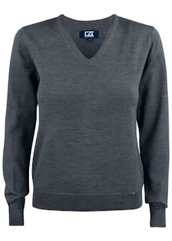 Cutter & Buck Everett 355431 Sweat-shirt col en V coupe standard Regular Fit pour femmes thumbnail (vignette)