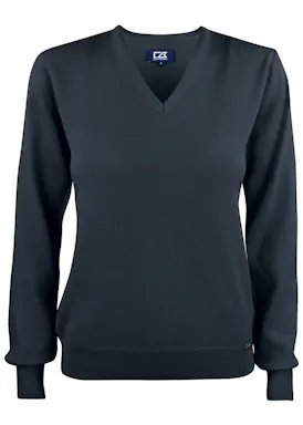 Cutter & Buck Everett 355431 Sweatshirt mit V-Ausschnitt, Damenpassform