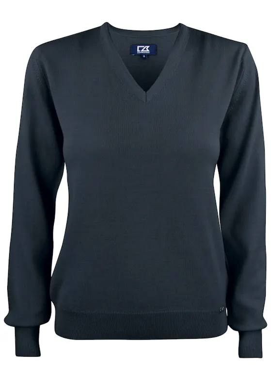 Cutter & Buck Everett 355431 Sweatshirt mit V-Ausschnitt, Damenpassform