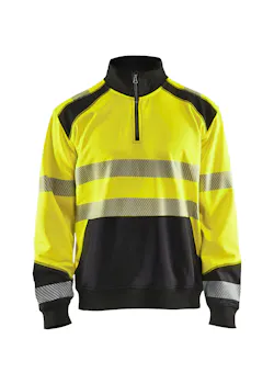 Blaklader 35562528 Sweatshirt Halve Rits High Vis Reflecterend miniatuur