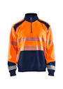 Blaklader 3556 Sweatshirt mit halbem Reißverschluss, High-Vis Vorschaubild