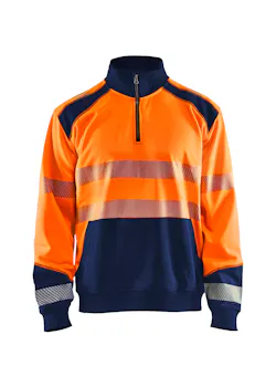 Blaklader 35562528 Sweatshirt Halve Rits High Vis Reflecterend miniatuur