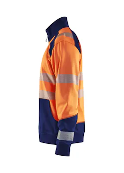 Blaklader 35562528 Sweatshirt Halve Rits High Vis Reflecterend miniatuur