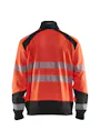 Blaklader 3556 Sweatshirt mit halbem Reißverschluss, High-Vis Vorschaubild