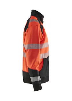 Blaklader 35562528 Sweatshirt Halve Rits High Vis Reflecterend miniatuur