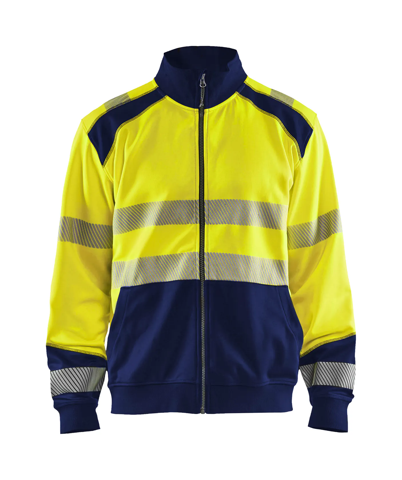 High Vis Geel/Marineblauw