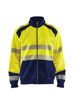 Blaklader 3558 Sweatshirt Rits High Vis Reflecterend miniatuur
