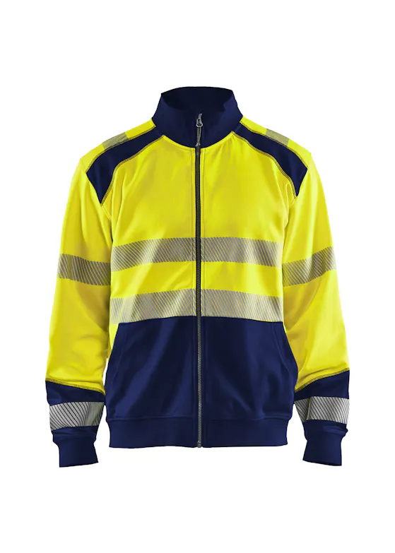 Blaklader 3558 Sweatshirt mit durchgehendem Reißverschluss, High-Vis