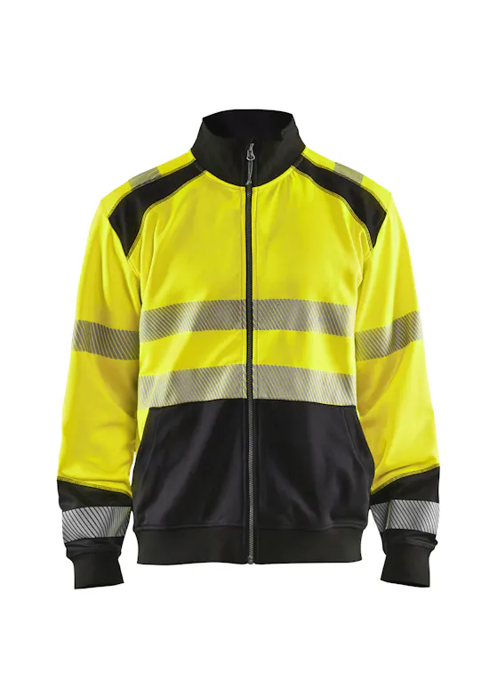 Blaklader 3558 Sweatshirt mit durchgehendem Reißverschluss, High-Vis