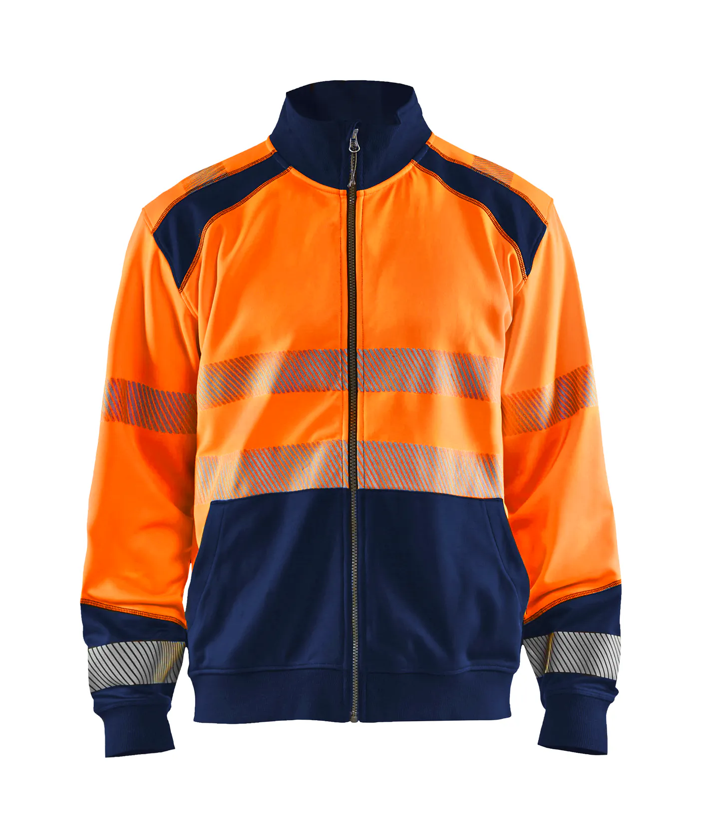 High Vis Oranje/Marineblauw