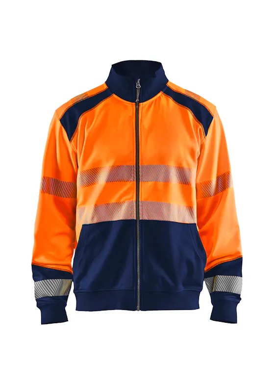 Blaklader 3558 Sweatshirt mit durchgehendem Reißverschluss, High-Vis