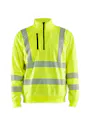 Blåkläder 3564 High Visibility Sweatshirt Halve Rits miniatuur