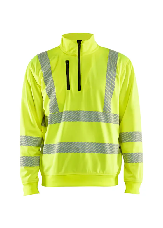Blåkläder 3564 High Visibility Sweatshirt Halve Rits