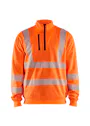 Blåkläder 3564 High Visibility Sweatshirt Halve Rits miniatuur