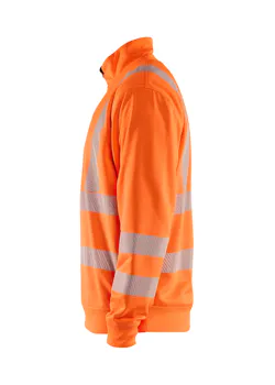 Blåkläder 3564 High Visibility Sweatshirt Halve Rits miniatuur