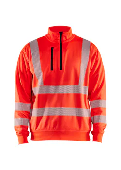 Blåkläder 3564 High Visibility Sweatshirt Halve Rits miniatuur