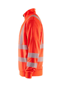 Blåkläder 3564 High Visibility Sweatshirt Halve Rits miniatuur
