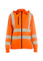 Blaklader 3574 Dames Sweatshirt Met Afneembare Capuchon High Vis miniatuur