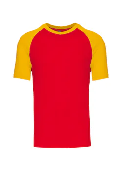 Kariban T-shirt baseball K330 à deux couleurs coupe standard Regular Fit thumbnail (vignette)