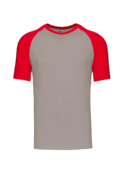 Kariban T-shirt baseball K330 à deux couleurs coupe standard Regular Fit thumbnail (vignette)