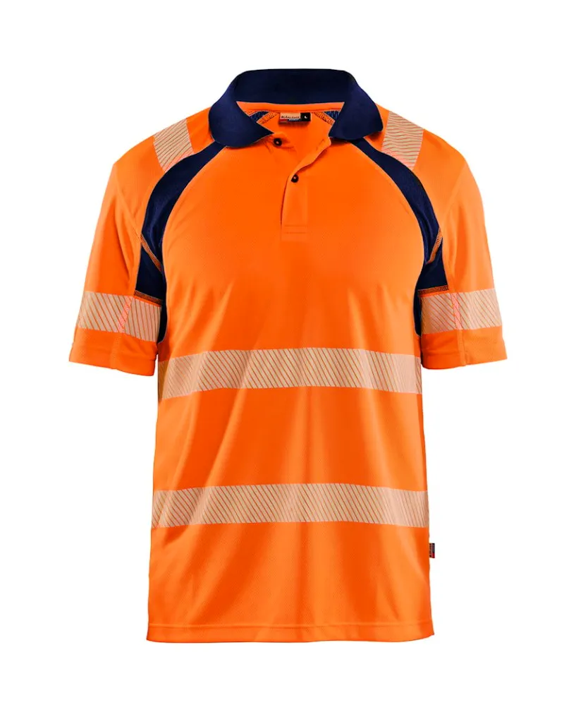 High Vis Orange/Marineblau