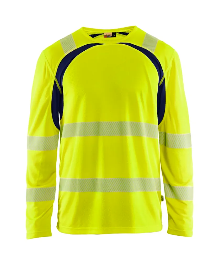 High Vis Geel/Marineblauw