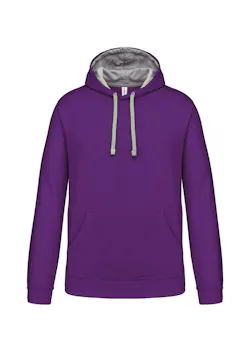 Kariban K446 Sweat-shirt à capuche contrastée coupe standard thumbnail (vignette)