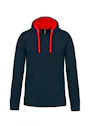Kariban K446 Sweatshirt hooded, kontrastfarbene Kapuze Regular Fit Vorschaubild