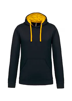 Kariban K446 Sweat-shirt à capuche contrastée coupe standard thumbnail (vignette)