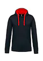 Kariban K446 Sweatshirt hooded, kontrastfarbene Kapuze Regular Fit Vorschaubild