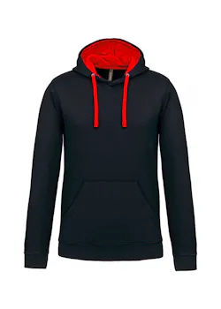 Kariban K446 Sweat-shirt à capuche contrastée coupe standard thumbnail (vignette)