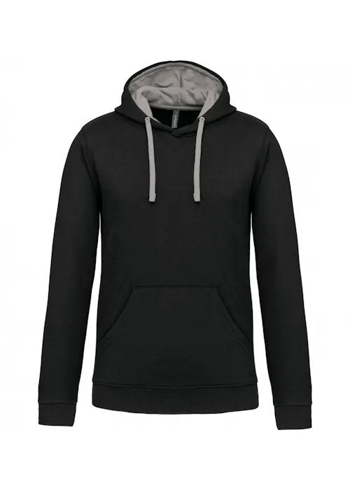 Kariban K446 Sweat-shirt à capuche contrastée coupe standard