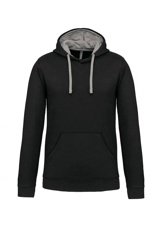 Kariban K446 Sweatshirt hooded, kontrastfarbene Kapuze Regular Fit