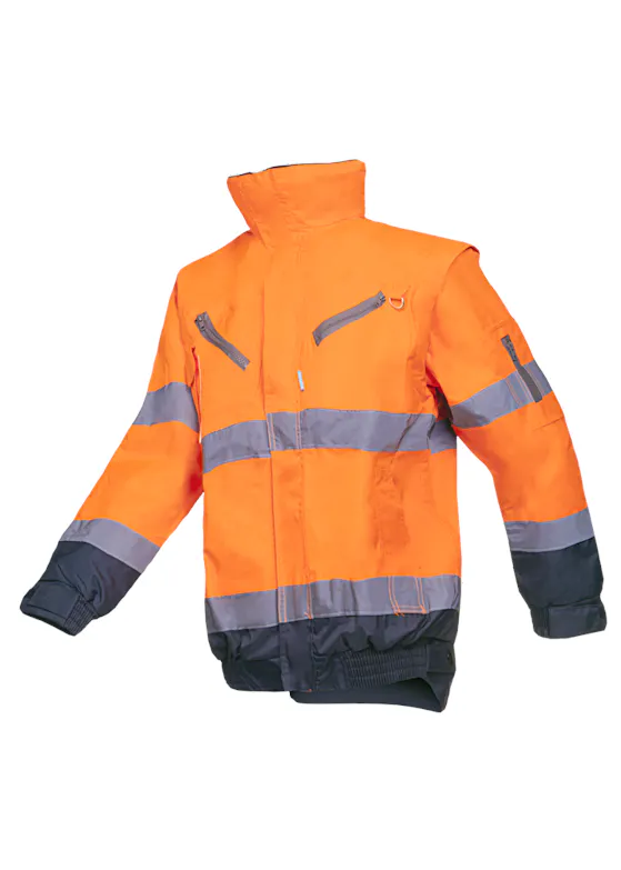 Sioen Warnschutz-Winterblouson „Campbell“ mit abnehmbaren Ärmeln