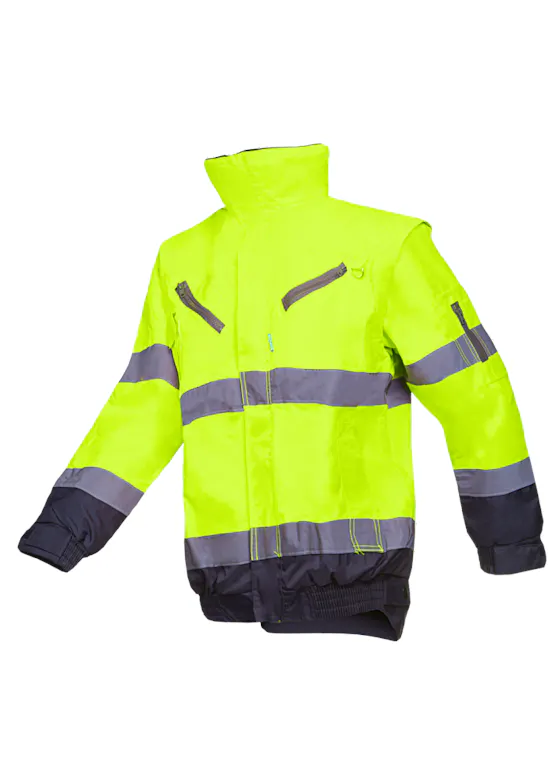 Sioen Warnschutz-Winterblouson „Campbell“ mit abnehmbaren Ärmeln