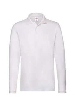 Fruit of The Loom Premium F541N Poloshirt Long Sleeve miniatuur