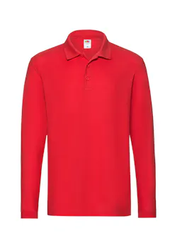 Fruit of The Loom Premium F541N Poloshirt Long Sleeve miniatuur