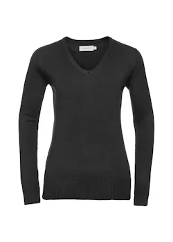 Russell Z710F Pull col en V maille coupe standard chauffant pour femmes