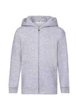 Fruit of The Loom F401K Sweat Jacket Hooded Regular Fit Premium Kinderen miniatuur